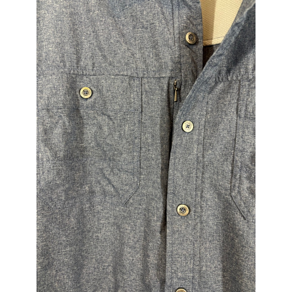 Men's Royal Robbins Long Distance Traveler Blue Casual Button Down Shirt XL - Picture 5 of 11